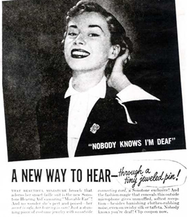 Hearing aid ad