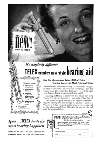 Telex fountain pen ad