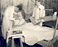 Ward dental care, 21st General Hospital, 1944