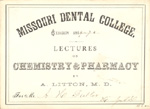 Missouri Dental College lecture card, 1869