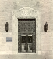 Entrance, Washington University School of Dentistry, 1928