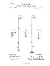 1881 Acoustic Cane patent application drawing