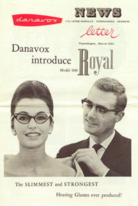 Danavox Royal eyeglass hearing aids