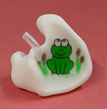 Earmold with frog design
