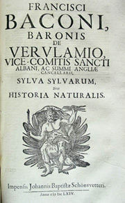 Title page of Sylva sylvarum