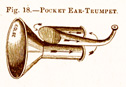 Pocket ear trumpet illustration