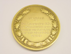 American Laryngological, Rhinological and Otological Society Medal, back