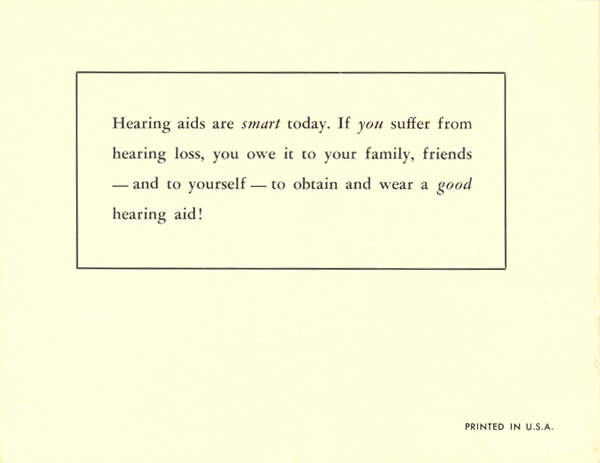 Rochester's 'What You Should Know About Hearing Aids' brochure, page 16