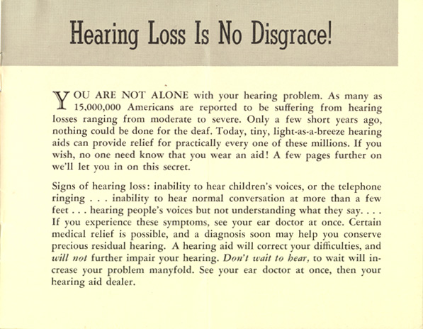 Rochester's 'What You Should Know About Hearing Aids' brochure, page 3