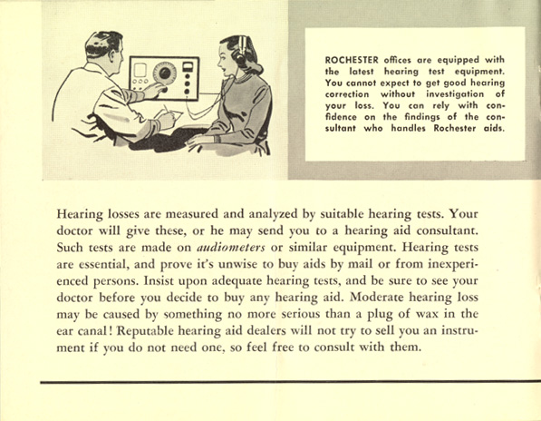 Rochester's 'What You Should Know About Hearing Aids' brochure, page 6