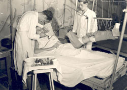 Dental procedure, 21st General Hospital, Naples, Italy, 1944