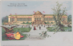 Souvenir postcard of the St. Louis World’s Fair, 1904