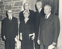 Speakers at the memorial service for Gerty Cori, December 15, 1957
