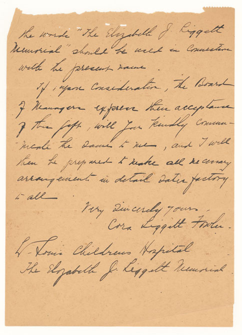 Letter from Cora Liggett Fowler to Grace Richards Jones, 11/19/1909, p. 3