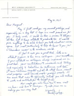 Letter of congratulations from Gene Klingberg to Margaret G. Smith, 5/20/1964