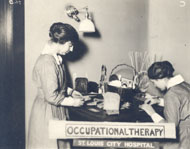 Occupational therapists, St. Louis City Hospital, ca. 1920