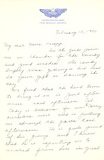 Letter from Lucille Spalding to Louise Knapp, 2/13/1942, page 1