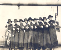 Base Hospital 21 nurses en route to London, May 1917