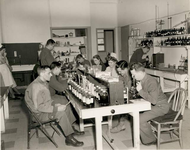 Blood bank, 21st General Hospital, 1945
