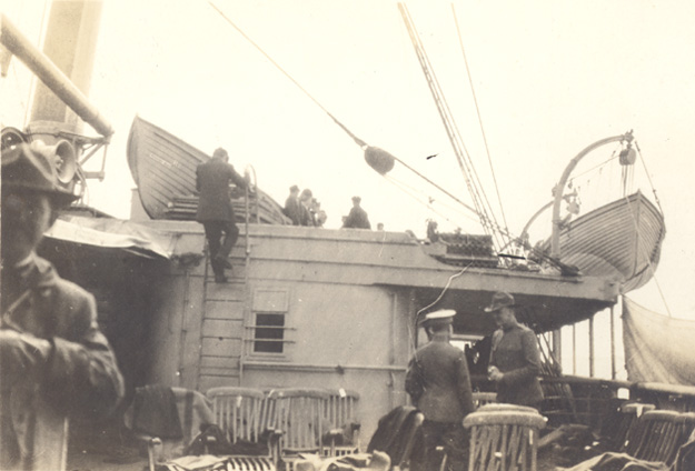 Lifeboats aboard the S. S. St. Paul, 1917