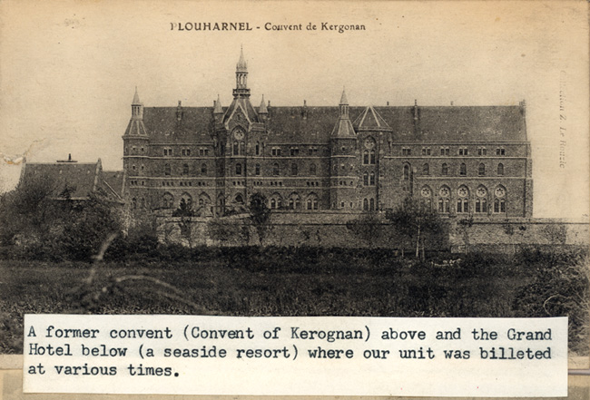 Postcard of the Convent of Kergonan