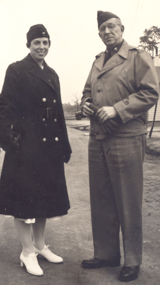 1st Lt. Lucille S. Spalding and Col. Robert E. Thomas