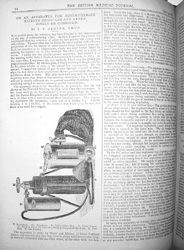 Clover's Ether Inhaler is described in this 1876 "British Medical Journal" article