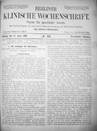 Robert Koch article on the etiology of tuberculosis, 1882