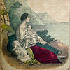 Illustration of young mother from the Monuments of Medicine Collection