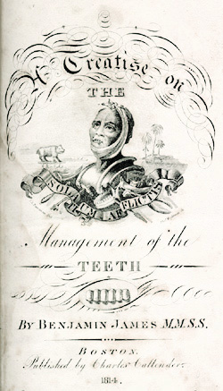 Title page from Benjamin James' A treatise on the management of teeth, 1814