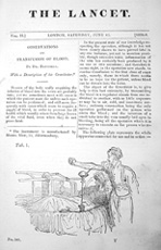 James Blundell's 1829 article on blood transfusion