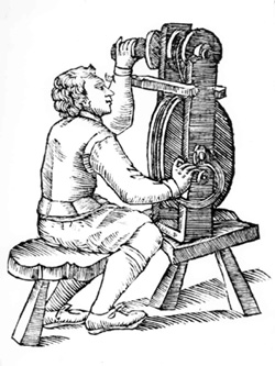 Lensmaker from 1660 Manzini text