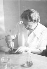 Smith in her lab