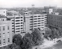 Cancer Research Building, under construction, 1950