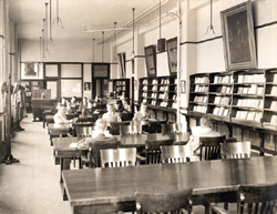 Washington University medical school library, ca. 1920