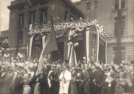 Departure ceremony for Base Hospital 21, 1917