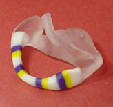 Earmold with striped design