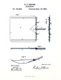 Patent drawing for the Rhodes Audiphone, 1879