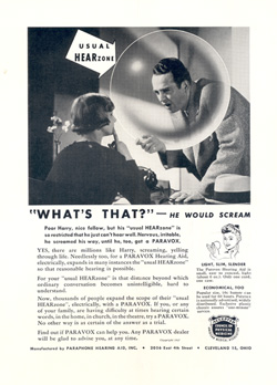 Paravox advertisement, 1947