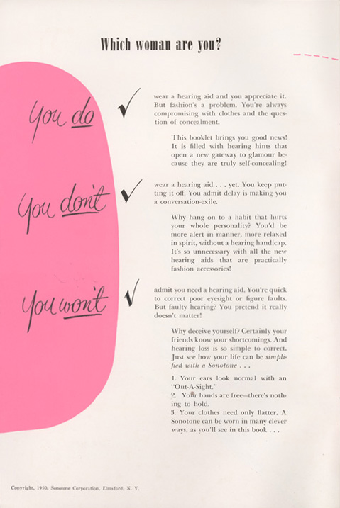 'Fashion: Your Passport to Poise' pamphlet, page 2