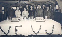 V-E Day party, 21st General Hospital, Mirecourt, France, 1945