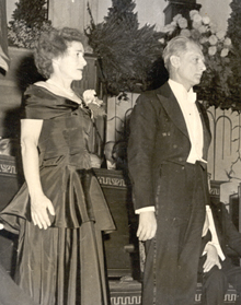 Gerty and Carl Cori at the Nobel Prize ceremony, Stockholm, 1947